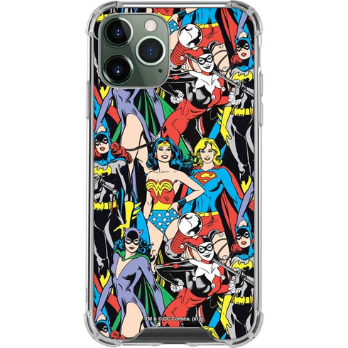 DC Comics Wonder Woman DC Bombshells Characters Pattern iPhone 12 Pro Max Clear Case