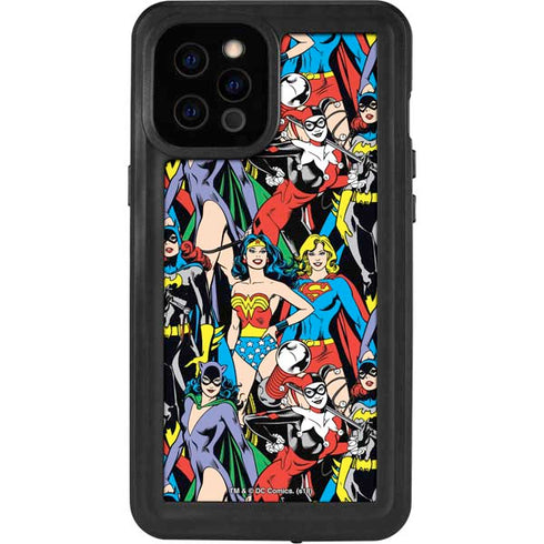 DC Comics Wonder Woman DC Bombshells Characters Pattern iPhone 12 Pro Max Waterproof Case