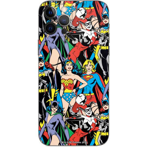 DC Comics Wonder Woman DC Bombshells Characters Pattern iPhone 12 Pro Skin
