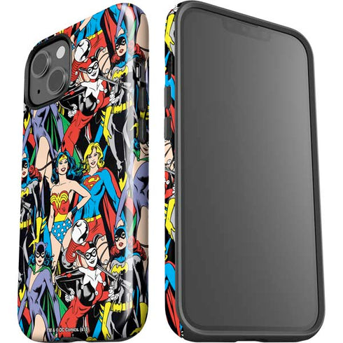 DC Comics Wonder Woman DC Bombshells Characters Pattern iPhone 13 Impact Case
