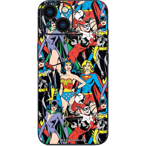 DC Comics Wonder Woman DC Bombshells Characters Pattern iPhone 13 Mini Skin