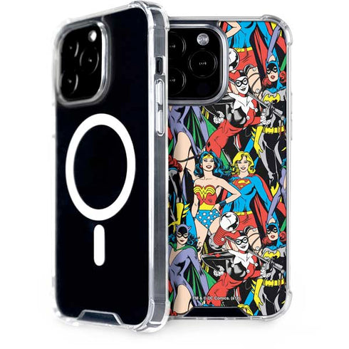 DC Comics Wonder Woman DC Bombshells Characters Pattern iPhone 13 Pro Max MagSafe Case