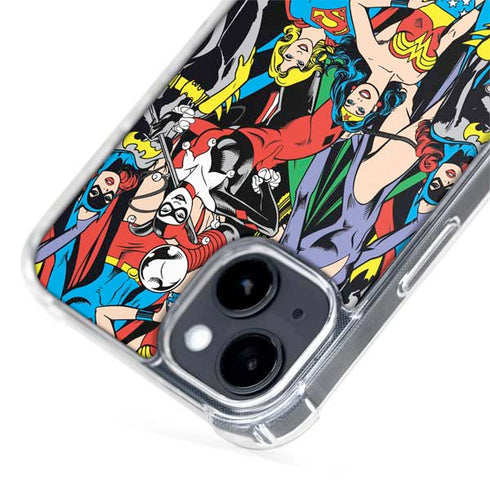 DC Comics Wonder Woman DC Bombshells Characters Pattern iPhone 14 Plus MagSafe Case