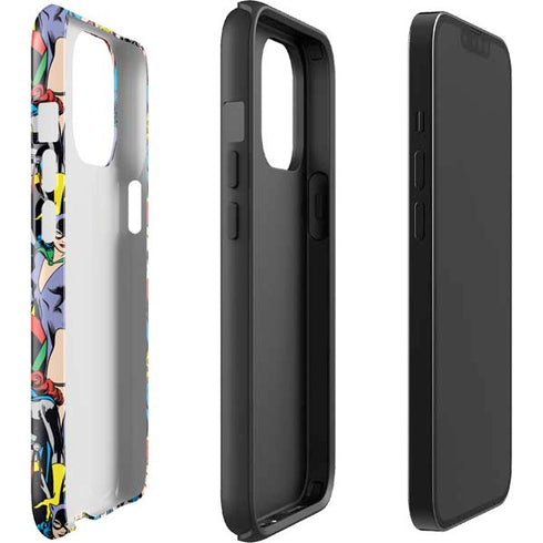 DC Comics Wonder Woman DC Bombshells Characters Pattern iPhone 14 Pro Max Impact Case
