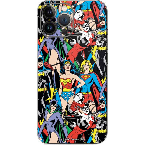 DC Comics Wonder Woman DC Bombshells Characters Pattern iPhone 14 Pro Max Skin