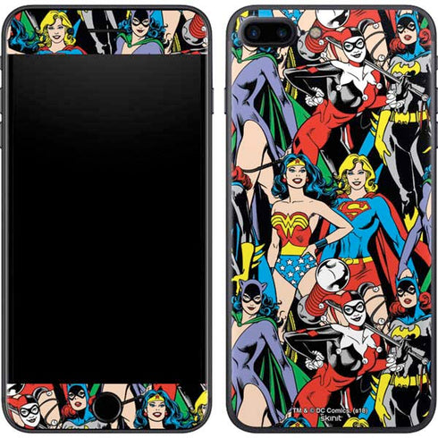 DC Comics Wonder Woman DC Bombshells Characters Pattern iPhone 7 Plus Skin