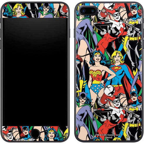DC Comics Wonder Woman DC Bombshells Characters Pattern iPhone 8 Plus Skin