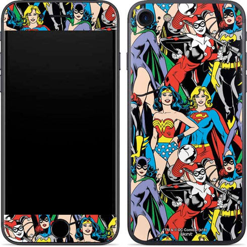 DC Comics Wonder Woman DC Bombshells Characters Pattern iPhone 8 Skin