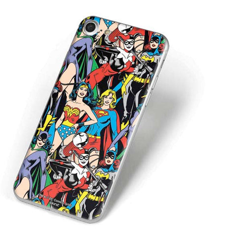 DC Comics Wonder Woman DC Bombshells Characters Pattern iPhone 8 Skin