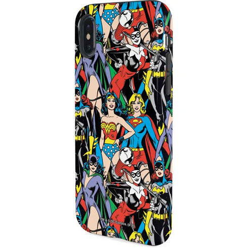 DC Comics Wonder Woman DC Bombshells Characters Pattern iPhone X Pro Case