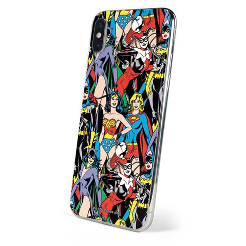 DC Comics Wonder Woman DC Bombshells Characters Pattern iPhone X Skin
