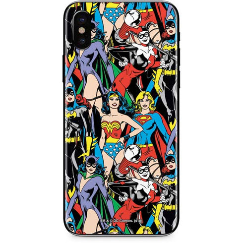 DC Comics Wonder Woman DC Bombshells Characters Pattern iPhone XS Max Skin