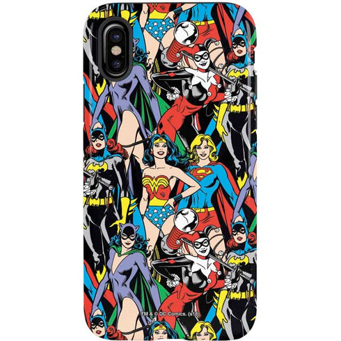 DC Comics Wonder Woman DC Bombshells Characters Pattern iPhone XS Pro Case