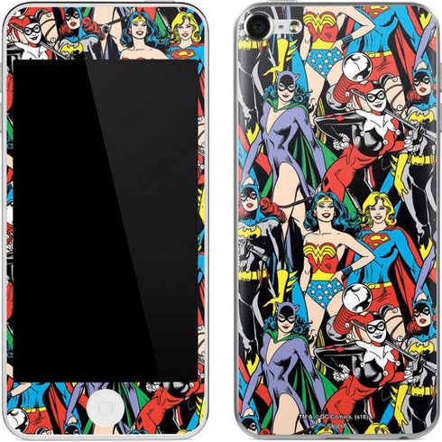 DC Comics Wonder Woman DC Bombshells Characters Pattern Apple iPod Skin