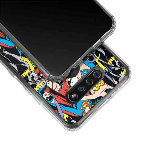 DC Comics Wonder Woman DC Bombshells Characters Pattern LG K51/Q51 Clear Case