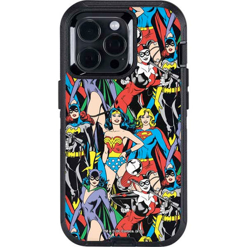 DC Comics Wonder Woman DC Bombshells Characters Pattern Otterbox Defender iPhone Skin