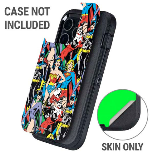 DC Comics Wonder Woman DC Bombshells Characters Pattern Otterbox Defender iPhone Skin