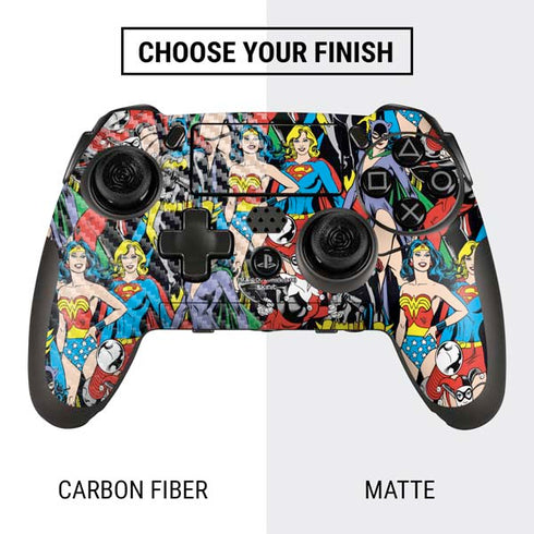 DC Comics Wonder Woman DC Bombshells Characters Pattern PlayStation Scuf Vantage 2 Controller Skin