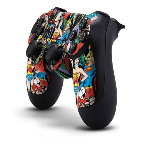 DC Comics Wonder Woman DC Bombshells Characters Pattern PS4 Controller Skin