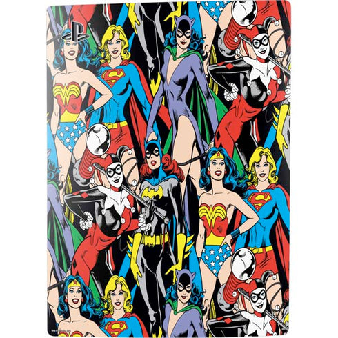 DC Comics Wonder Woman DC Bombshells Characters Pattern PS5 Bundle Skin