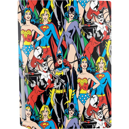 DC Comics Wonder Woman DC Bombshells Characters Pattern PS5 Console Skin