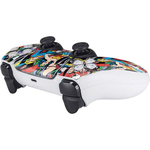 DC Comics Wonder Woman DC Bombshells Characters Pattern PS5 Controller Skin
