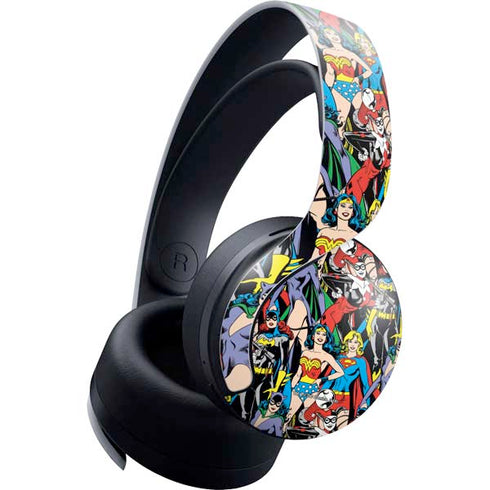 DC Comics Wonder Woman DC Bombshells Characters Pattern PULSE 3D Wireless Headset for PS5 Skin