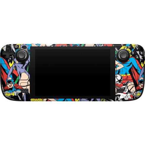 DC Comics Wonder Woman DC Bombshells Characters Pattern Steam Deck Handheld Gaming Computer Skin