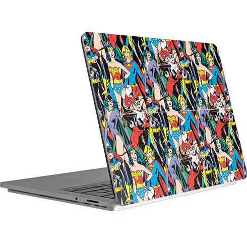 DC Comics Wonder Woman DC Bombshells Characters Pattern Surface Laptop Studio Skin