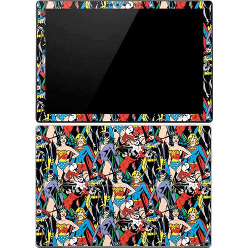 DC Comics Wonder Woman DC Bombshells Characters Pattern Surface Pro 4 Skin