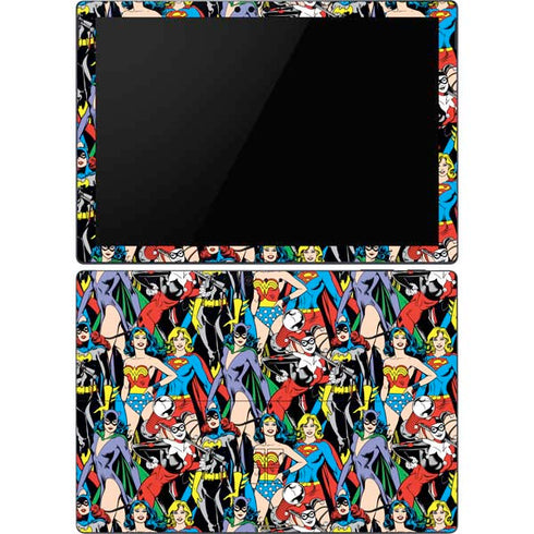 DC Comics Wonder Woman DC Bombshells Characters Pattern Surface Pro 6 Skin