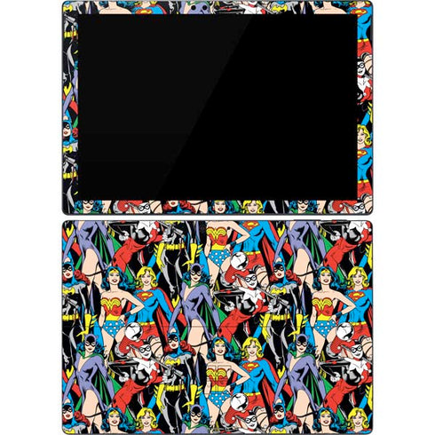 DC Comics Wonder Woman DC Bombshells Characters Pattern Surface Pro 7 Skin