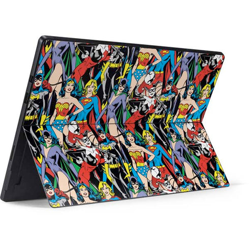 DC Comics Wonder Woman DC Bombshells Characters Pattern Surface Pro 7 Skin