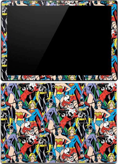 DC Comics Wonder Woman DC Bombshells Characters Pattern Surface Pro (2017) Skin