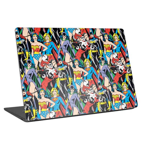 DC Comics Wonder Woman DC Bombshells Characters Pattern Universal Laptop 12in (9.8 x 6.8in) Skin