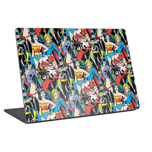DC Comics Wonder Woman DC Bombshells Characters Pattern Universal Laptop 14in (11.4 x 8.2in) Skin