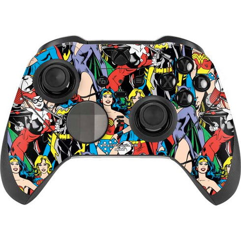 DC Comics Wonder Woman DC Bombshells Characters Pattern Xbox Elite Wireless Controller Series 2 Skin