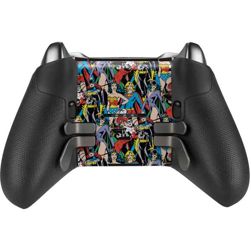 DC Comics Wonder Woman DC Bombshells Characters Pattern Xbox Elite Wireless Controller Series 2 Skin