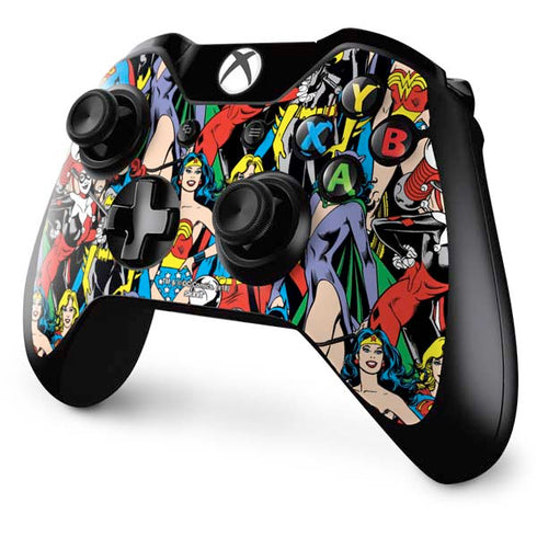 DC Comics Wonder Woman DC Bombshells Characters Pattern Xbox One Controller Skin