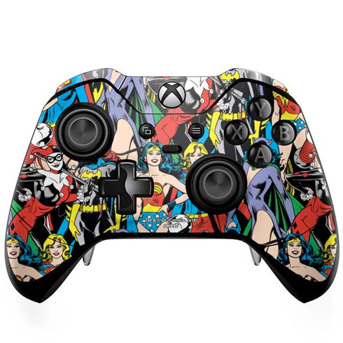 DC Comics Wonder Woman DC Bombshells Characters Pattern Xbox One Elite Controller Skin