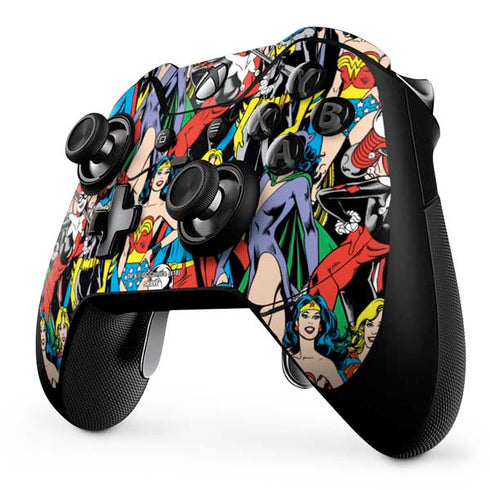 DC Comics Wonder Woman DC Bombshells Characters Pattern Xbox One Elite Controller Skin