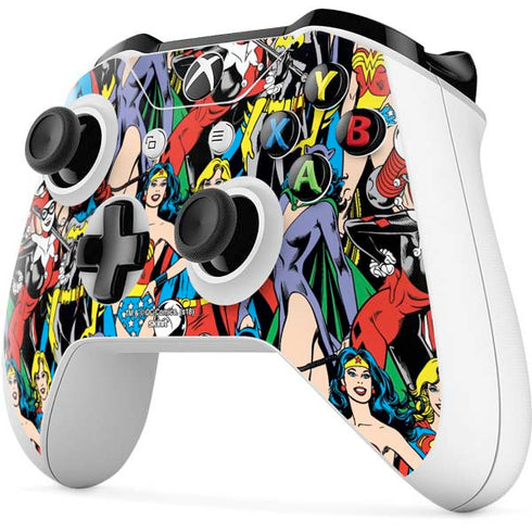 DC Comics Wonder Woman DC Bombshells Characters Pattern Xbox One S Controller Skin