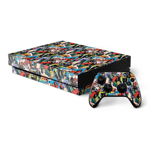 DC Comics Wonder Woman DC Bombshells Characters Pattern Xbox One X Bundle Skin