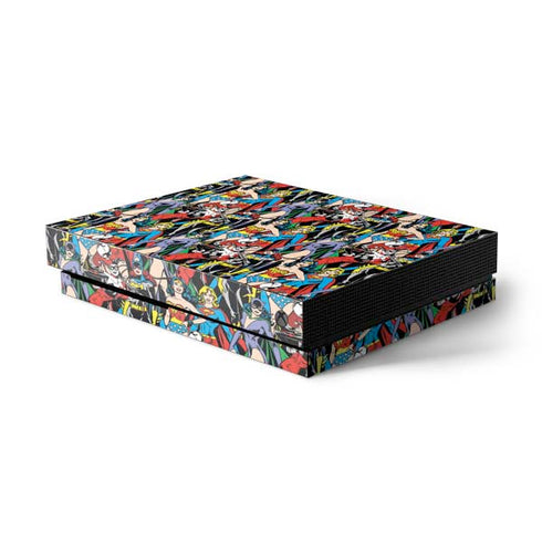 DC Comics Wonder Woman DC Bombshells Characters Pattern Xbox One X Console Skin