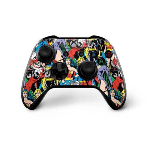 DC Comics Wonder Woman DC Bombshells Characters Pattern Xbox One X Controller Skin