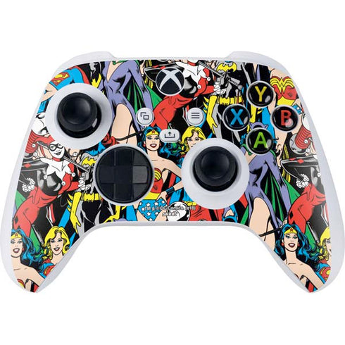 DC Comics Wonder Woman DC Bombshells Characters Pattern Xbox Series S Controller Skin