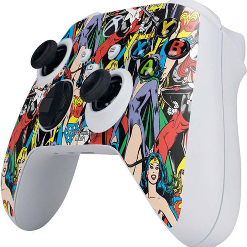 DC Comics Wonder Woman DC Bombshells Characters Pattern Xbox Series S Controller Skin