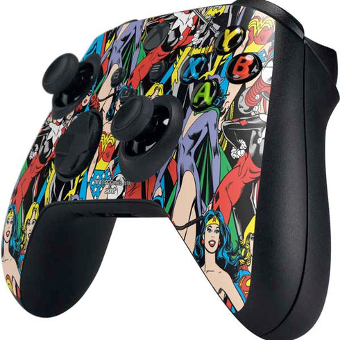 DC Comics Wonder Woman DC Bombshells Characters Pattern Xbox Series X Controller Skin