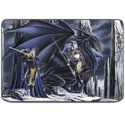 Dead of Winter Dragon and Warriors by Ruth Thompson HP Chromebook Skin