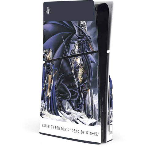 Dead of Winter Dragon and Warriors by Ruth Thompson PS5 Slim Disk Console Skin